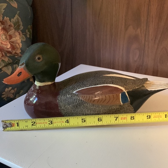 Wood hand painted duck decor - Picture 6 of 7